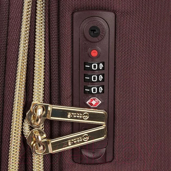 Изображение товара Чемодан на колесах Grott 338-1731/3-20BRD (бордовый)