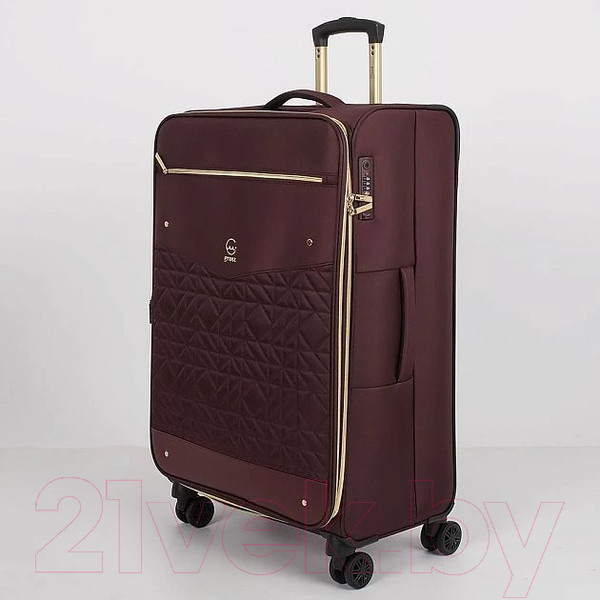 Изображение товара Чемодан на колесах Grott 338-1731/3-28BRD (бордовый)