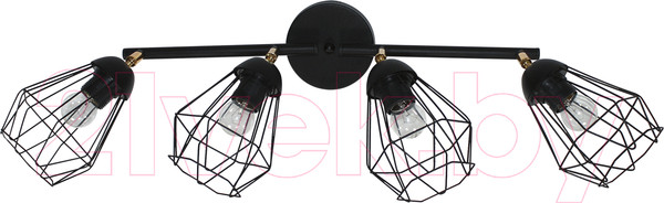 Изображение товара Спот Элетех Кристаль 141 НПБ 01-4х60-129 Е27 / 1005405217 (черный муар)