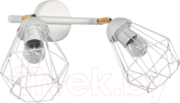 Изображение товара Спот Элетех Кристаль 521 НББ 01-2х60-113 Е27 / 1005405220 (белый муар)