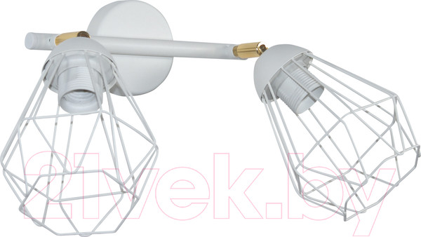 Изображение товара Спот Элетех Кристаль 521 НББ 01-2х60-113 Е27 / 1005405220 (белый муар)