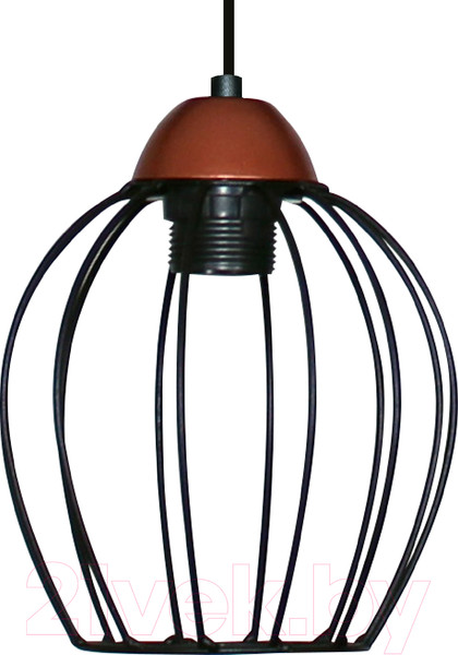 Изображение товара Потолочный светильник Элетех Конти 211 НСБ 01-60-169 Е27 / 1005405023 (черный муар/медь)