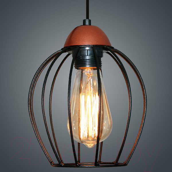 Изображение товара Потолочный светильник Элетех Конти 211 НСБ 01-60-169 Е27 / 1005405023 (черный муар/медь)