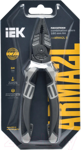 Изображение товара Пассатижи IEK A2L5-PL10-K4-160