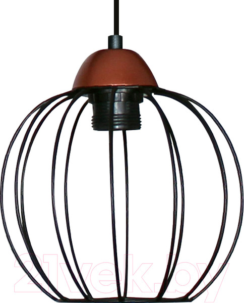 Изображение товара Потолочный светильник Элетех Конти 211 НСБ 01-60-169 Е27 / 1005405022 (черный муар/медь)