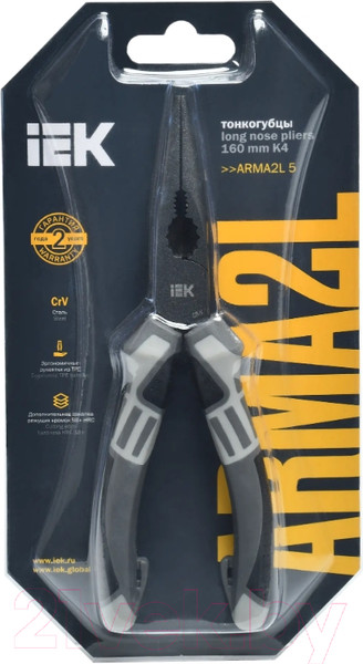 Изображение товара Тонкогубцы IEK A2L5-LN10-K4-160