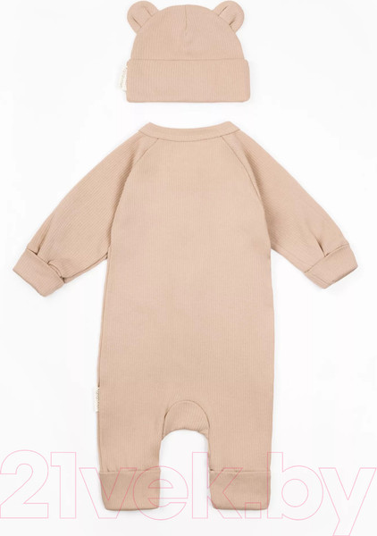 Изображение товара Комплект одежды для малышей Amarobaby Fashion / AB-OD21-FS5001/03-74 (бежевый, р.74)