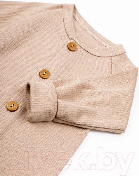 Изображение товара Комплект одежды для малышей Amarobaby Fashion / AB-OD21-FS5001/03-74 (бежевый, р.74)