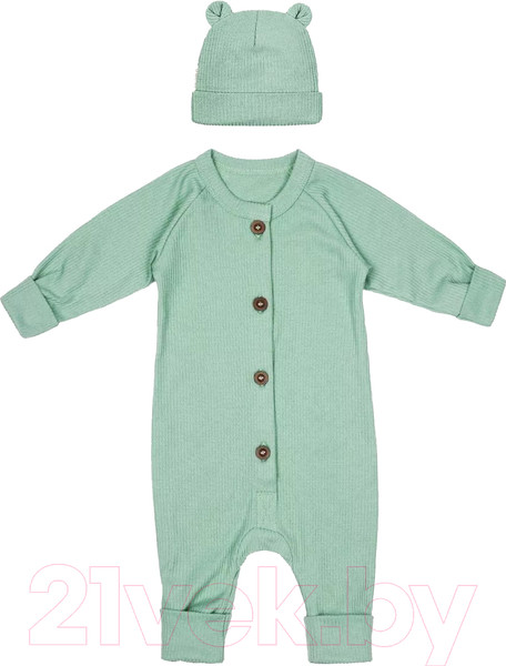 Изображение товара Комплект одежды для малышей Amarobaby Fashion / AB-OD21-FS5001/13-86 (зеленый, р.86)