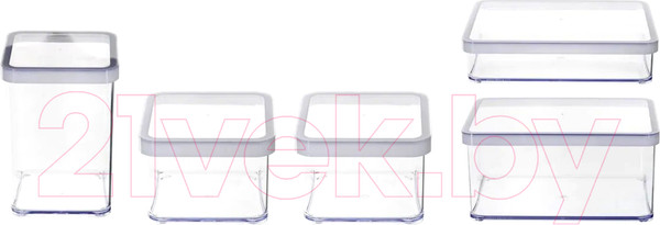 Изображение товара Набор емкостей для хранения Rotho Loft Premium / 1037990000 (5шт)