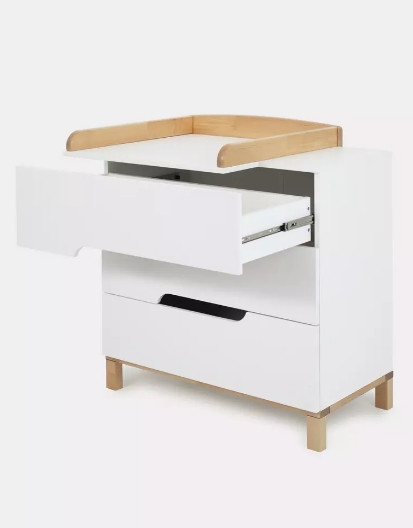 Изображение товара Комод пеленальный MOWbaby Lilla / 113 (Cloud White)