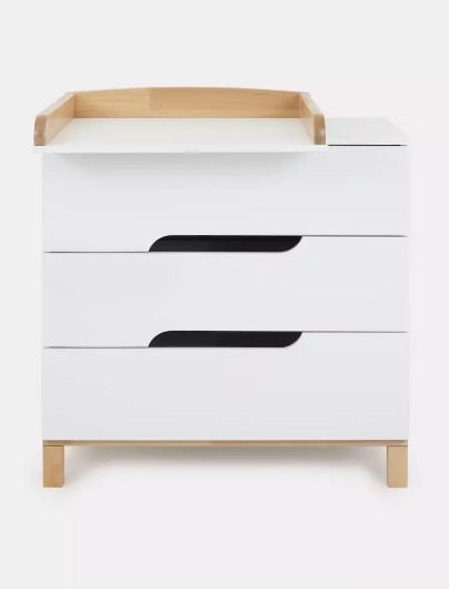 Изображение товара Комод пеленальный MOWbaby Lilla / 113 (Cloud White)