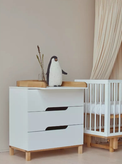 Изображение товара Комод пеленальный MOWbaby Lilla / 113 (Cloud White)