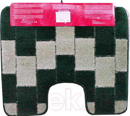 Изображение товара Набор ковриков для ванной и туалета Maximus Bornova 2536 (60x100/50x60, зеленый)