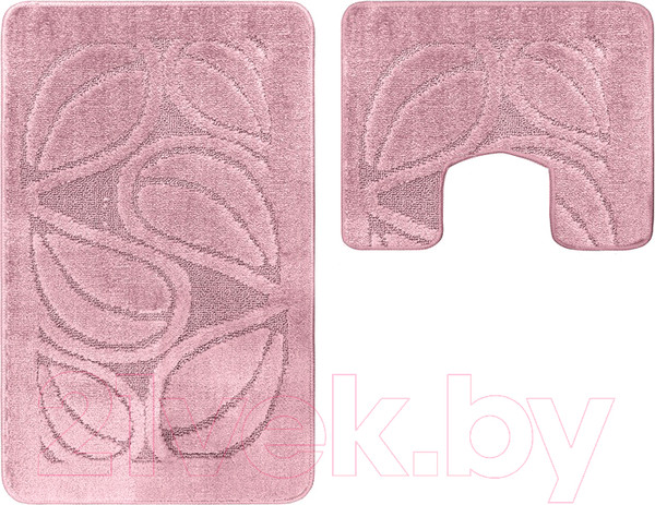 Изображение товара Набор ковриков для ванной и туалета Maximus Flora 2580 (50x80/40x50, пыльная роза)
