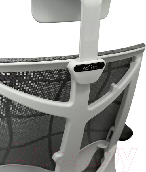 Изображение товара Кресло офисное Chair Meister Nature II Slider 3D с подлокотниками (каркас белый/ткань серая)