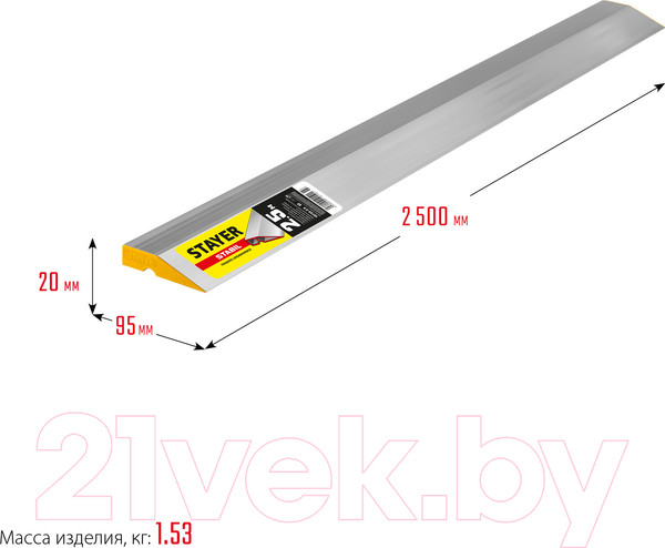 Изображение товара Правило строительное Stayer 10723-2.5-z03