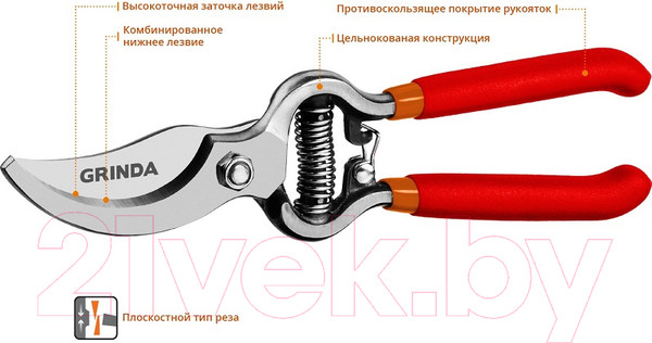 Изображение товара Секатор механический Grinda 423105