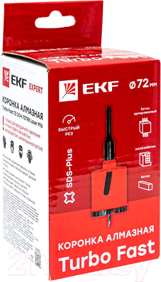Изображение товара Коронка EKF Expert dch-72-trb-m16