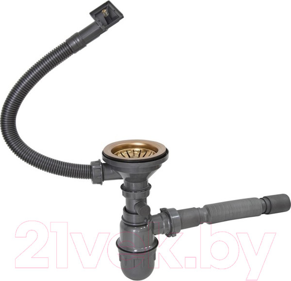 Изображение товара Мойка кухонная Mixline Pro 550549 (бронза, с сифоном)