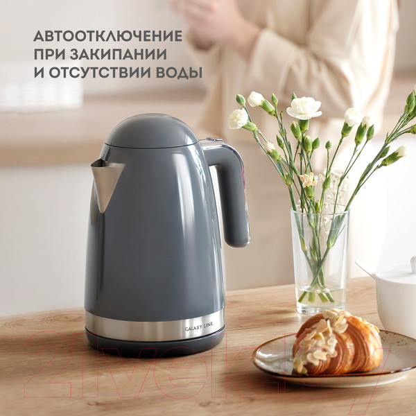 Изображение товара Электрочайник Galaxy GL 0332 (графитовый)