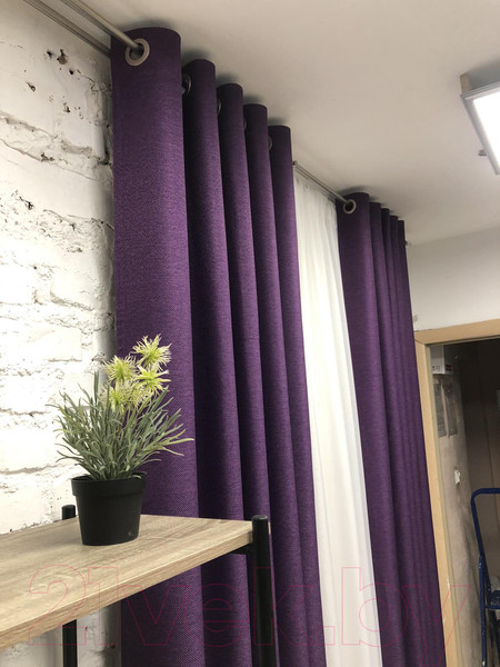Изображение товара Штора Модный текстиль 01L1 / 112MT222611 (260x210, фиолетовый)
