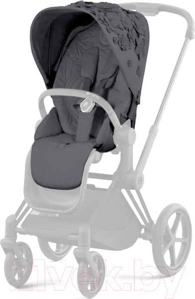 Изображение товара Набор чехлов для прогулочного блока Cybex Priam Seat Pack III (FE Simply Flowers Grey)