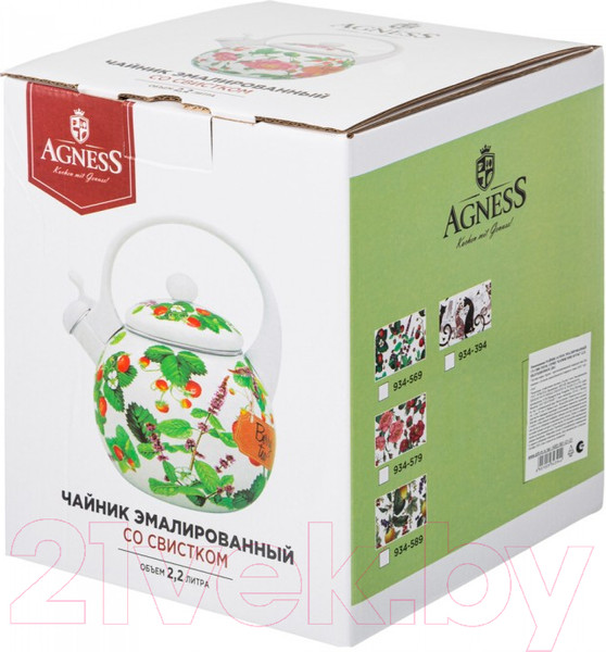 Изображение товара Чайник со свистком Agness 934-394