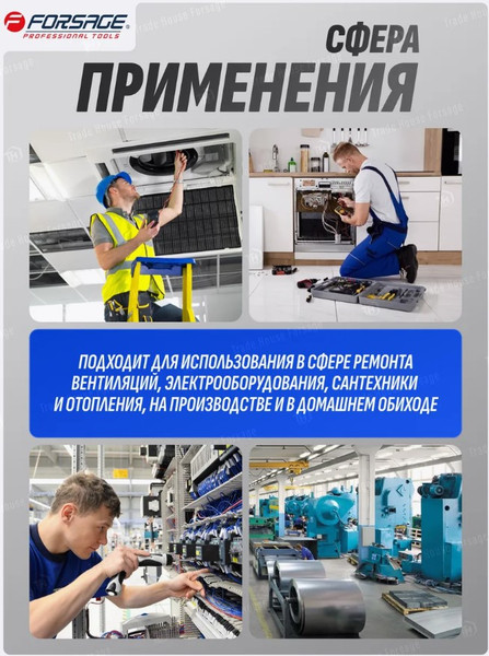 Изображение товара Клещи переставные Forsage F-613F410 (19074)