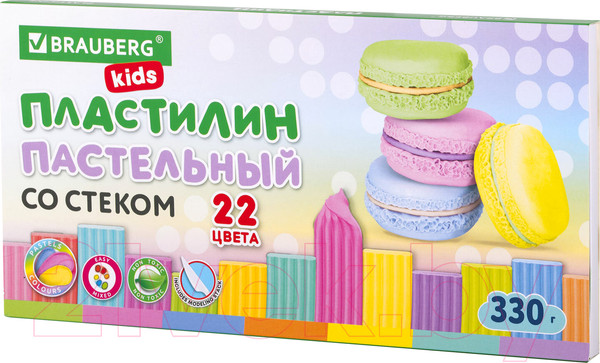 Изображение товара Пластилин Brauberg Kids / 106682 (22цв)