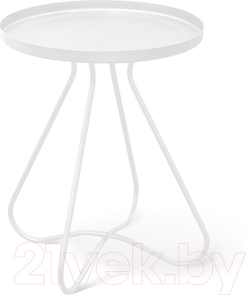 Изображение товара Комплект журнальных столиков Sheffilton SHT-CT3/CT3-2 (белый муар)