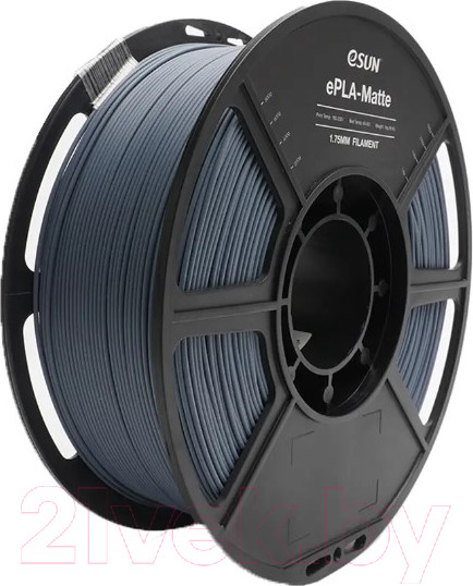 Изображение товара Пластик для 3D-печати eSUN ePLA-Matte / т0034040 (1.75мм, 1кг, темно-серый)