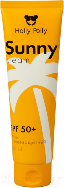 Изображение товара Крем солнцезащитный Holly Polly Для лица и тела Sunny SPF 50+ (200мл)