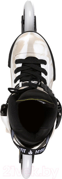 Изображение товара Роликовые коньки Powerslide Next Marble 110 / 908404 (р-р 38-39, белый)