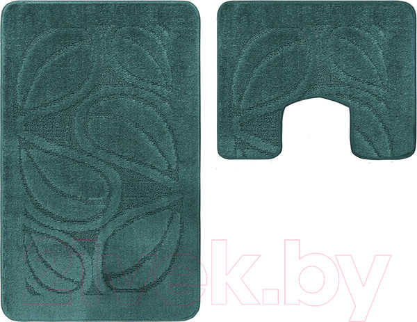 Изображение товара Набор ковриков для ванной и туалета Maximus Flora 2536 (60x100/50x60, зеленый)