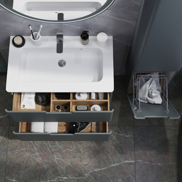 Изображение товара Шкаф-пенал для ванной Briz Прато 35 R / 240 04-06к35-00 02 ГР