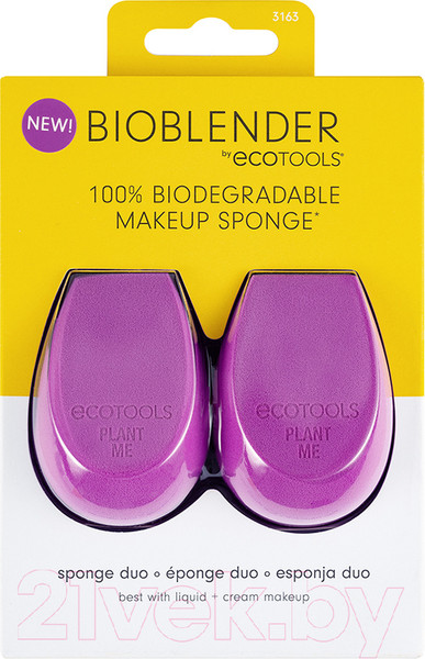 Изображение товара Набор спонжей для макияжа Ecotools Bioblender Makeup Sponge Duo ET3163