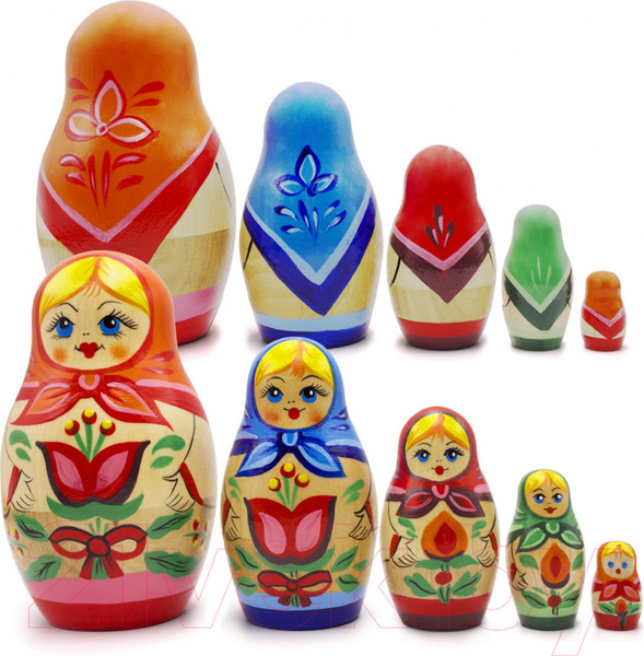 Изображение товара Матрешка сувенирная Брестская Фабрика Сувениров Набор традиционных старинных русских / 5018