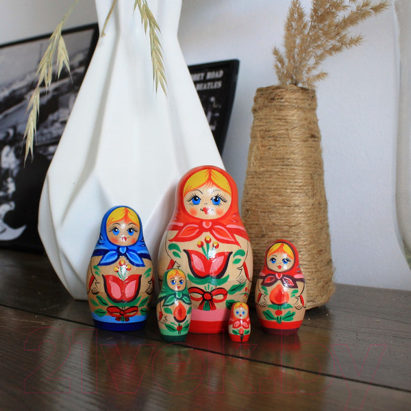 Изображение товара Матрешка сувенирная Брестская Фабрика Сувениров Набор традиционных старинных русских / 5018
