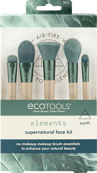 Изображение товара Набор кистей для макияжа Ecotools Elements Super-Natural Face Kit ET3216