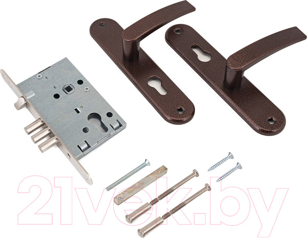 Изображение товара Замок врезной ПроСам ЗВ 4-31/55.РФ.55-002.У4 м/о 55мм без ц/мех / 78930 (медь)