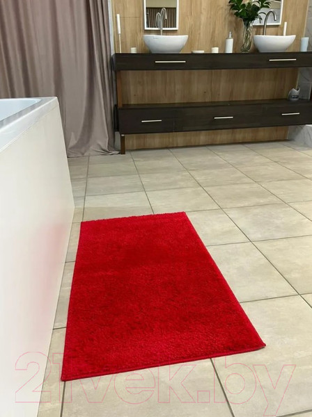 Изображение товара Набор ковриков для ванной и туалета Maximus Unimax 2586 (50x80/40x50, светло-красный)