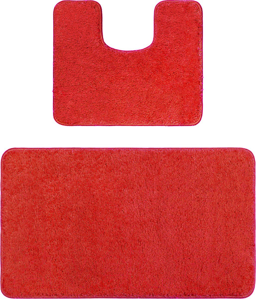 Изображение товара Набор ковриков для ванной и туалета Maximus Unimax 2586 (50x80/40x50, светло-красный)