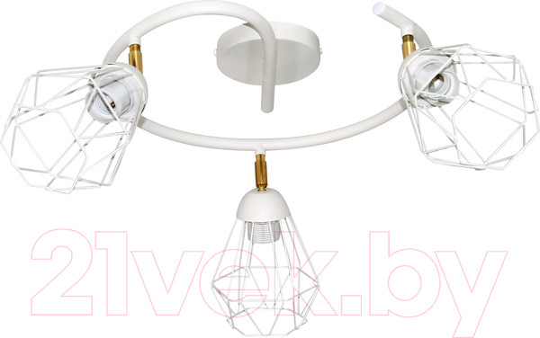 Изображение товара Спот Элетех Кристаль 131 НПБ 01-3х60-224 Е27 / 1005405221 (белый муар)