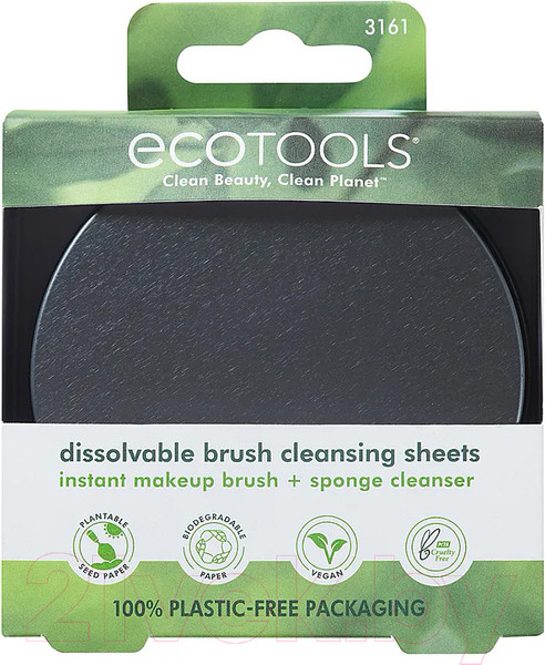 Изображение товара Очиститель кистей для макияжа Ecotools Dissolvable Brush Cleansing Sheets ET3161
