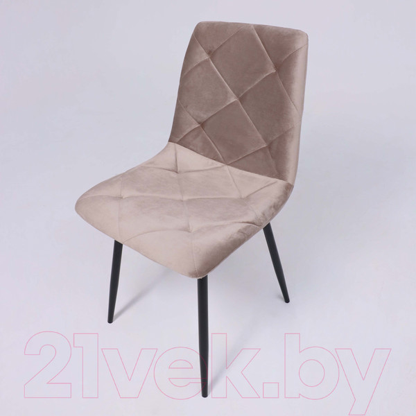 Изображение товара Стул AksHome Gill (бежевый велюр/черный)
