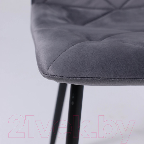 Изображение товара Стул AksHome Gill (темно-серый велюр/черный)