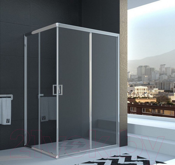Изображение товара Душевой уголок Veconi 120x80 / RV10-12080-01-C5 (стекло прозрачное/хром)