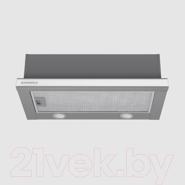 Изображение товара Вытяжка телескопическая Maunfeld VSQ 60 (нержавеющая сталь/белое стекло)