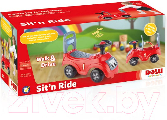 Изображение товара Каталка детская Dolu My 1st с клаксоном / 8020 (красный)